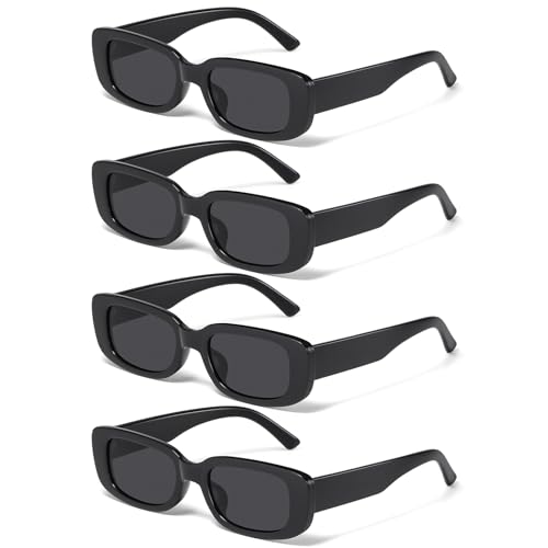 JASPIN Rectangle Sunglasses for Women Men Y2k Sun Glasses UV Protection