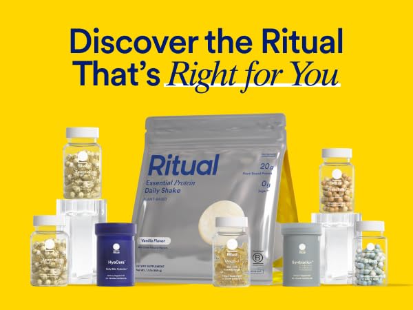 Ritual Multivitamin for Women 18+ with Vitamin D3 for Immune Support*, Vegan Omega 3 DHA, B12, Iron, Gluten Free, Non GMO, USP Verified, 30 Day Supply, 60 Capsules