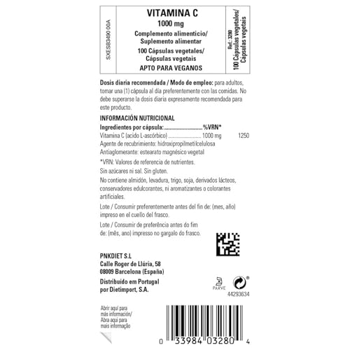 Solgar Vitamin C 1000 mg, 100 Vegetable Capsules - Antioxidant & Immune Support - Overall Health - Healthy Skin & Joints - Bioflavonoids Supplement - Non-GMO, Vegan, Gluten Free, Kosher - 100 Servings