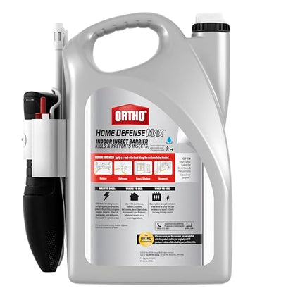 Ortho Home Defense Max Indoor Insect Barrier with Extended Reach Comfort Wand, Kills Ants, Roaches, Spiders, Fleas and Ticks, 1 gal.