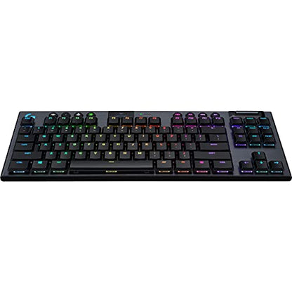 Logitech G915 TKL Tenkeyless Lightspeed Wireless RGB Mechanical Gaming Keyboard, Low Profile Switch Options, Lightsync RGB, Advanced Wireless and Bluetooth Support - Tactile