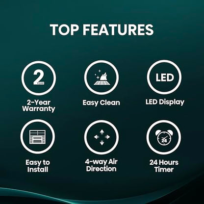 Hisense WC06R25A Window Air Conditioner, 6,000 BTU, White