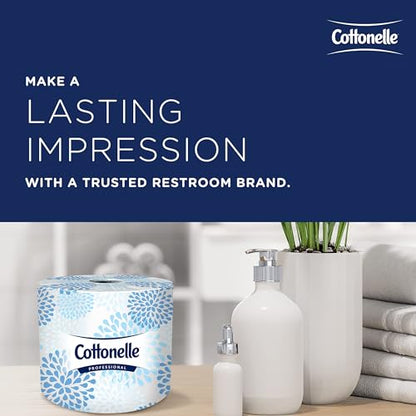 Cottonelle Professional Standard Roll Bulk Toilet Paper (17713), 2-Ply, White (60 Rolls of 451 Sheets, 27,060 Sheet Total)