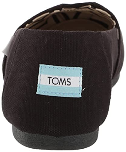 TOMS Women's, Alpargata Recycled Slip-On Solid Black 6.5 M