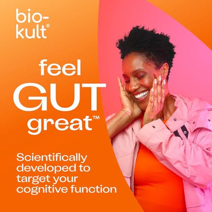 Bio-Kult Mind Probiotic Supplement for Cognitive Function with Added Grape and Blueberry Extracts and Zinc – 60 Capsules