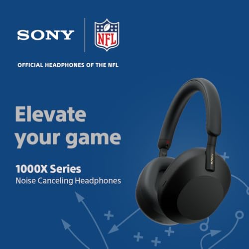 Sony WH-1000XM5 The Best Wireless Noise Canceling Headphones, Made Of Soft Fit Synthetic Leather, Integrated Processor V1, With 4 Beamforming Microphones, Up To 30-Hour Battery Life, Black