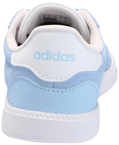 adidas Women's Breaknet Sleek Sneaker, Blue/Silver Metallic/Halo Blue, 7.5