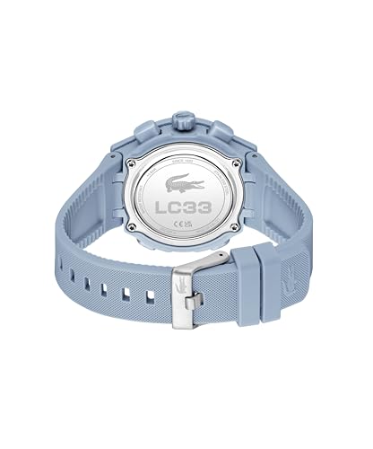 Lacoste LC33 Women's Analog Digital Watch, Silicone Strap, Contemporary, Sporty - Premium Fashion Timepiece - Gift for Her, 40mm
