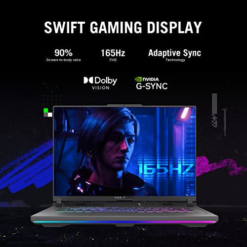 ASUS ROG Strix G16 (2024) Gaming Laptop, 16” 16:10 FHD 165Hz Display, NVIDIA® GeForce RTX™ 4060, Intel Core i7-13650HX, 16GB DDR5, 1TB PCIe Gen4 SSD, Wi-Fi 6E, Windows 11, G614JV-AS74