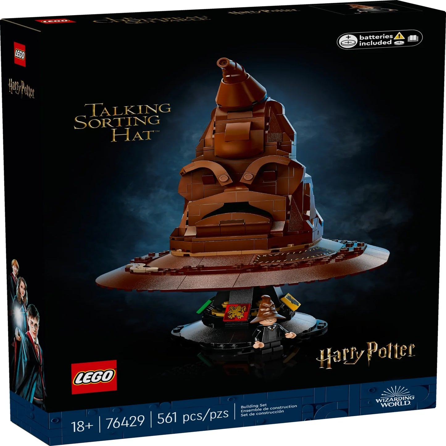 LEGO Harry Potter Talking Sorting Hat W/ 31 Voices - Harry Potter Building Set - Gift Idea for Adults, Women & Men, 18+ - 76429