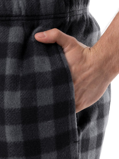 Fruit of the Loom Men's Plaid Fleece Pajama Pant 2-Pack, Sizes S-5XL