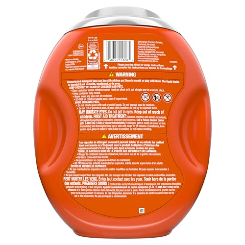 Tide Power PODS Plus Ultra OXI White and Bright Laundry Detergent, Advanced Stain Removal and Whitening Power, 63 Count