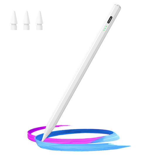 Hastraith Stylus Pen for iPad(2018-2025)-13 Mins Fast Charge with Tilt Sensitivity & Palm Rejection for iPad 11/10/9/8/7/6th Gen, Air 7/6/5/4/3/M3/M2, Pro 13"/12.9"/11"/M4, Mini 7/6/5th,White