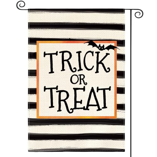AVOIN colorlife Halloween Garden Flag 12x18 Inch for Outside