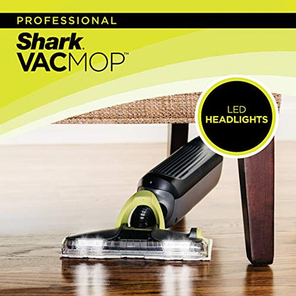 Shark VACMOP Pro Cordless Hard Floor Vacuum Mop with On-Demand Spray and Headlights, includes 4 Disposable VACMOP Pads and a 12oz VACMOP solution, Charcoal Gray, VM252