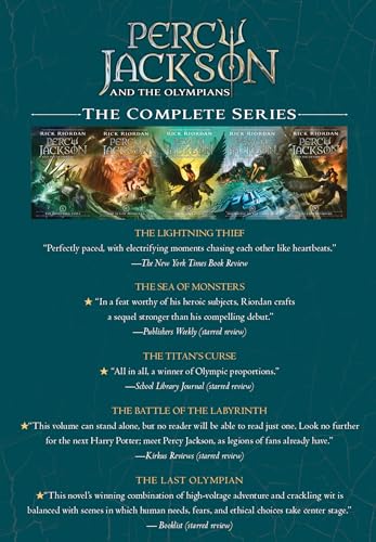 Percy Jackson and the Olympians 5 Book Paperback Boxed Set (w/poster)