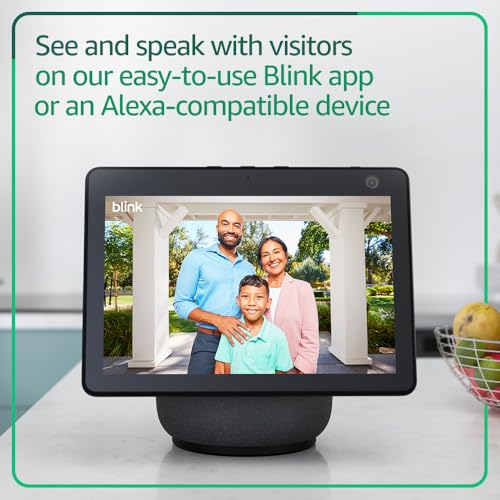 Blink Video Doorbell – Head-to-toe HD view, two-year battery life, and simple setup. Required Sync Module not included – Add-On (Black)