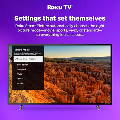 Hisense 32-Inch Class A4 Series HD 720p Smart Roku TV with Alexa Compatibility (32A4HNR) - Dolby Audio, Slim Bezel Design, Google Assistant