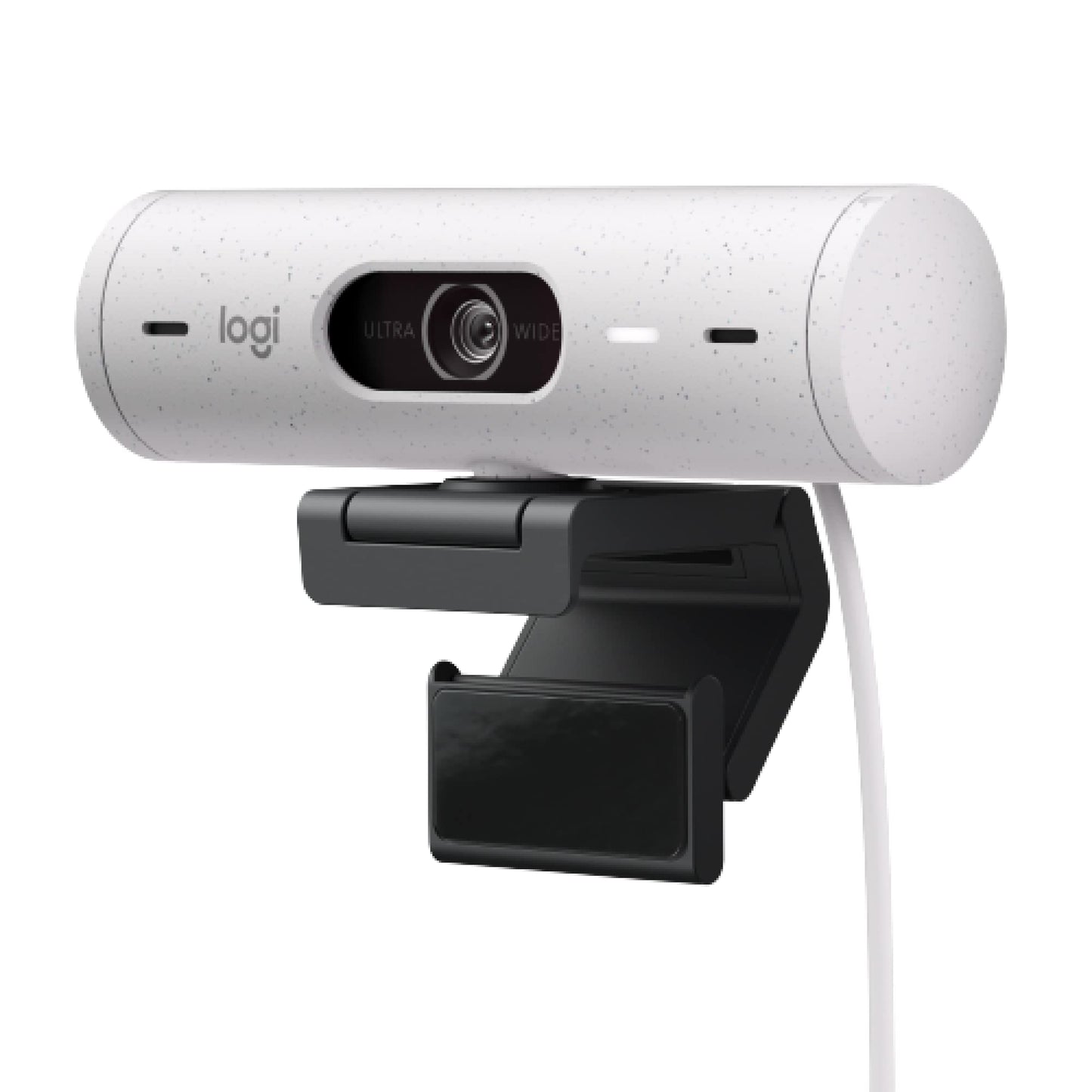 Logitech Brio 500 Full HD Webcam with Auto Light Correction,Show Mode, Dual Noise Reduction Mics, Webcam Privacy Cover, Works with Microsoft Teams, Google Meet, Zoom, USB-C Cable - Off White