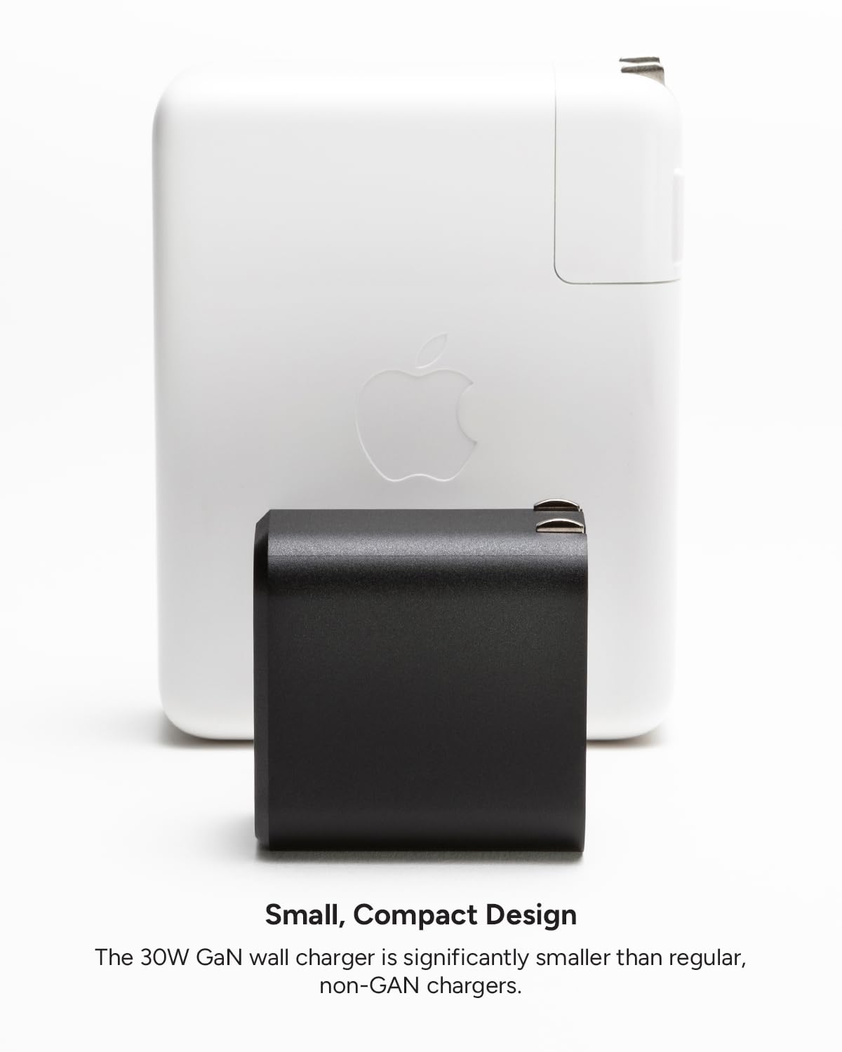 Mophie GaN 30W USB C Charger Block - Fast Wall Charger for iPhone, iPad, Samsung Galaxy, Google Pixel, and More - Compact, Foldable Prongs, Eco-Friendly, Black