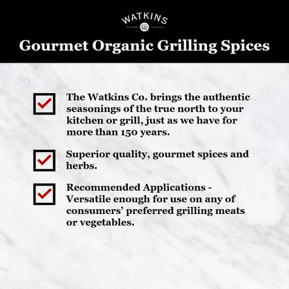 Watkins Organic Grilling Spiced Maple Marinade, 1.25 Oz each, 12 Count (Pack of 1)