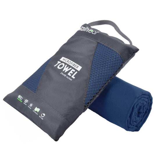 Rainleaf Microfiber Towel Perfect Travel & Gym & Camping Towel. Quick Dry - Super Absorbent - Ultra Compact - Lightweight. Suitable for Trip, Beach, Shower, Backpacking, Pool