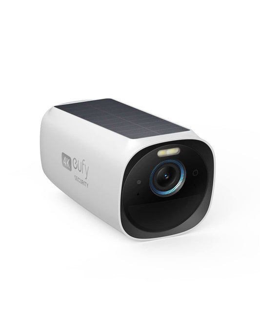 eufy Security eufyCam S330 (eufyCam 3) Add-on Camera, Security Camera Outdoor Wireless, 4K with Integrated Solar Panel, Face Recognition AI, Expandable Local Storage, Spotlight, No Monthly Fee