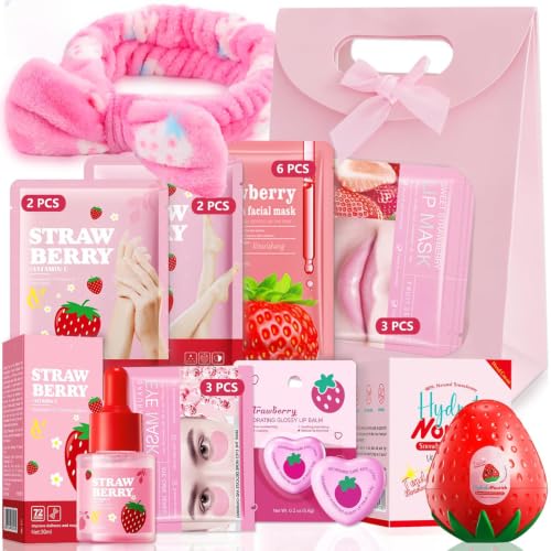 21 Pack Skincare Gifts Set for Teen Girls| Travel Skincare Gift Set &Skin Care Gifts |with Facial Masks,Hand Cream,lip balms Skincare Gift for women |Travel Skincare for Girls, Spa Gift