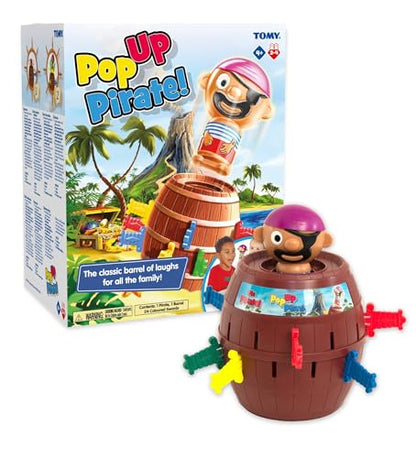 TOMY Pop Up Pirate Board Game - Swashbuckling Kids Games for Family Game Night - Kids Activities and Pirate Accessories - Family Board Games for Kids Ages 4 and Up