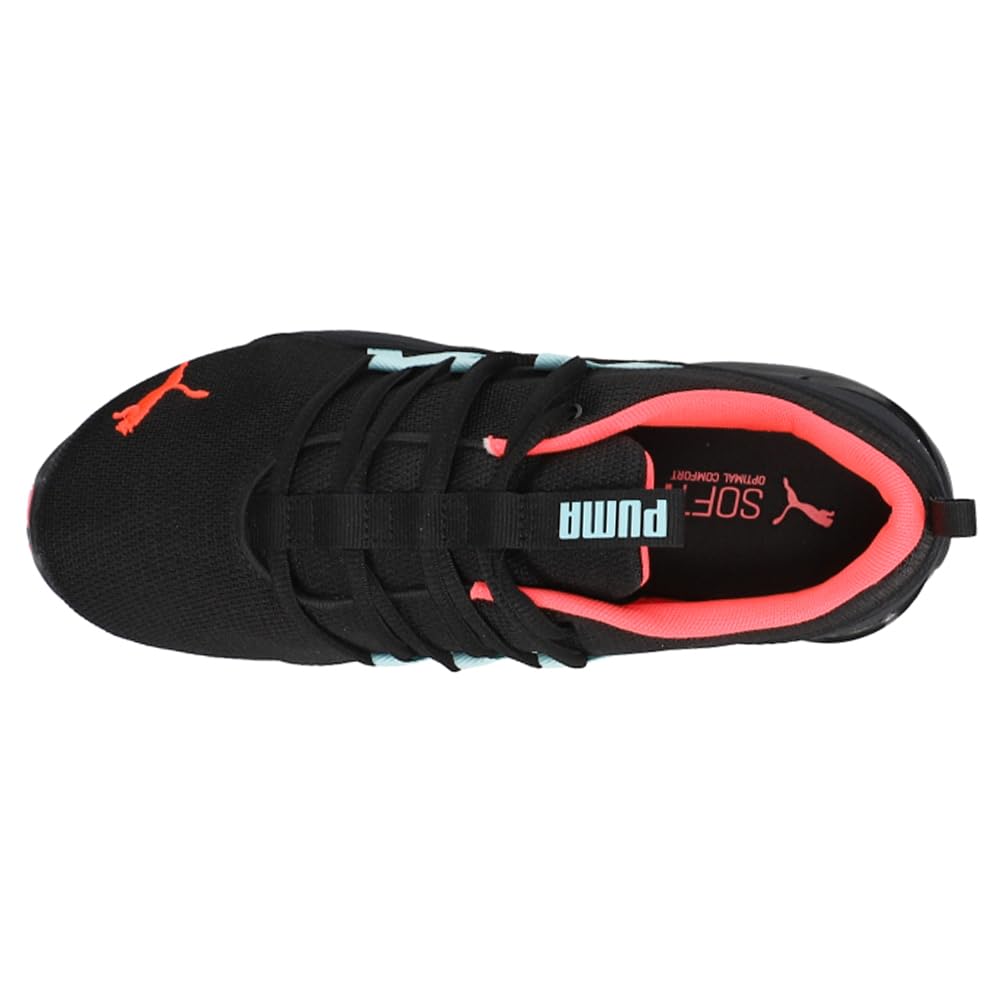 PUMA Womens Riaze Prowl Cross Trainer, PUMA Womens Black-Ignite Pink-Aquamarine, 9.5