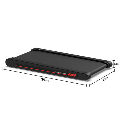 Walking Pad Treadmill with APP, 3 in 1 Under Desk Treadmill, 2.5HP Low Noise Walking Vibration Pad with Remote Control,Portable Treadmill for Home Office, Red