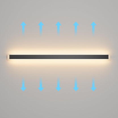 Aipsun 2 Packs Porch Wall Lights 56.3inch Long Strip Modern Outdoor Wall Light Fixture, Black Wall Mount Lighting Sconce Exterior Lights Wall Sconce 3000K for House Living Room Corridor