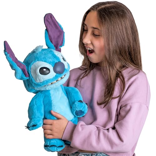 WOW! Stuff: RealFX Disney Stitch Plush from Lilo & Stitch- 18" Animatronic Plush, 100+ Action & Sound Combinations, Looks-Feels-Sounds Realistic! Stuffed Animal Plush, Ages 6+