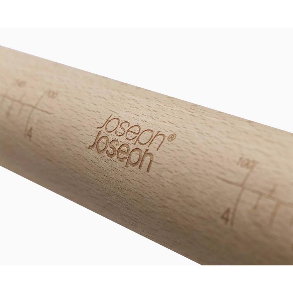 Joseph Joseph PrecisionPin Baking Adjustable Rolling Pin - Consistent and Even Dough Thickness for Perfect Baking Results, Multicolor