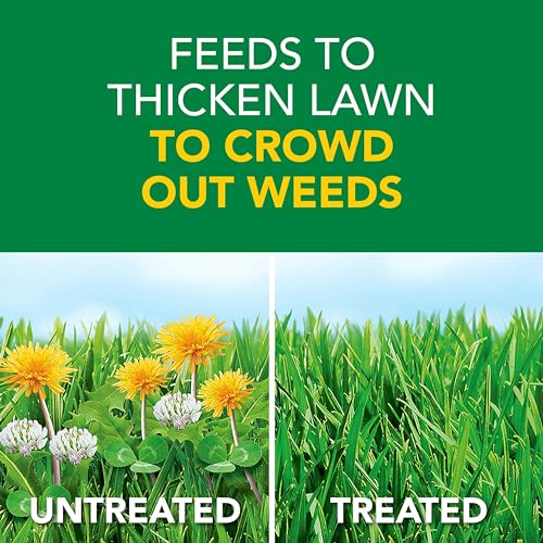 Scotts Turf Builder Weed & Feed3, Weed Killer Plus Lawn Fertilizer, Controls Dandelion and Clover, 5,000 sq. ft., 14.29 lbs.