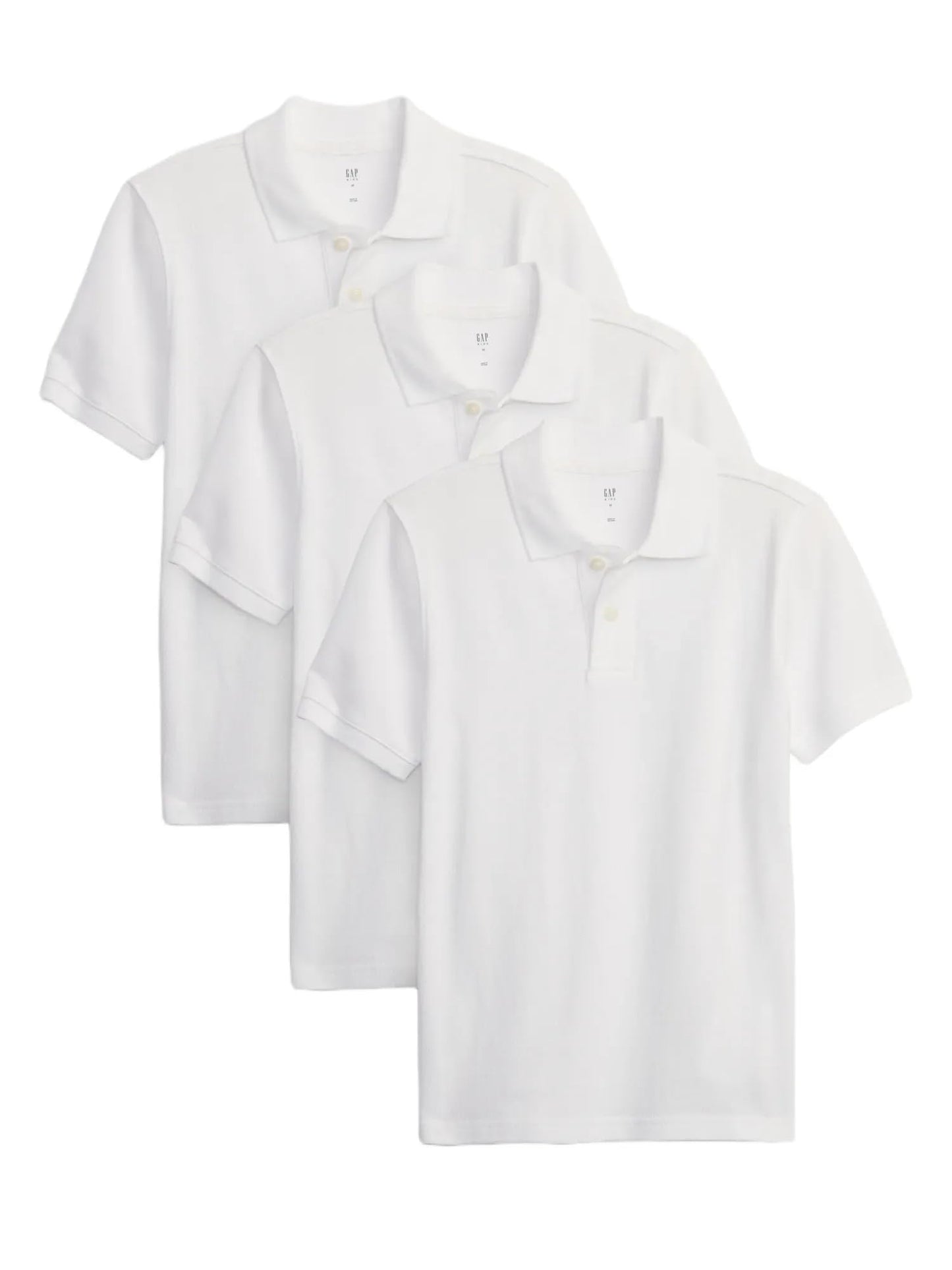 GAP Boys Uniform Polo, Optic White, XL