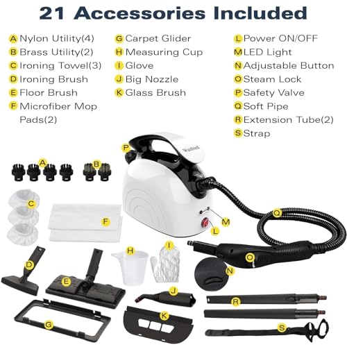 Waitbird 4.5 Bar 300°F Steam Cleaner for Bathroom, Kitchen, Floor & Grout
