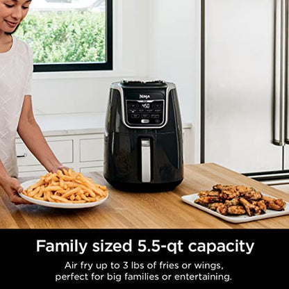 Ninja Air Fryer Max XL, 5.5 Qt, 7-in-1, Grey, AF161