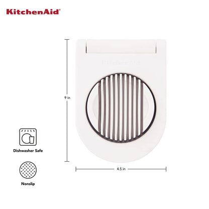 KitchenAid Classic Egg Slicer with Stainless Steel Wires, 9 Inch, White