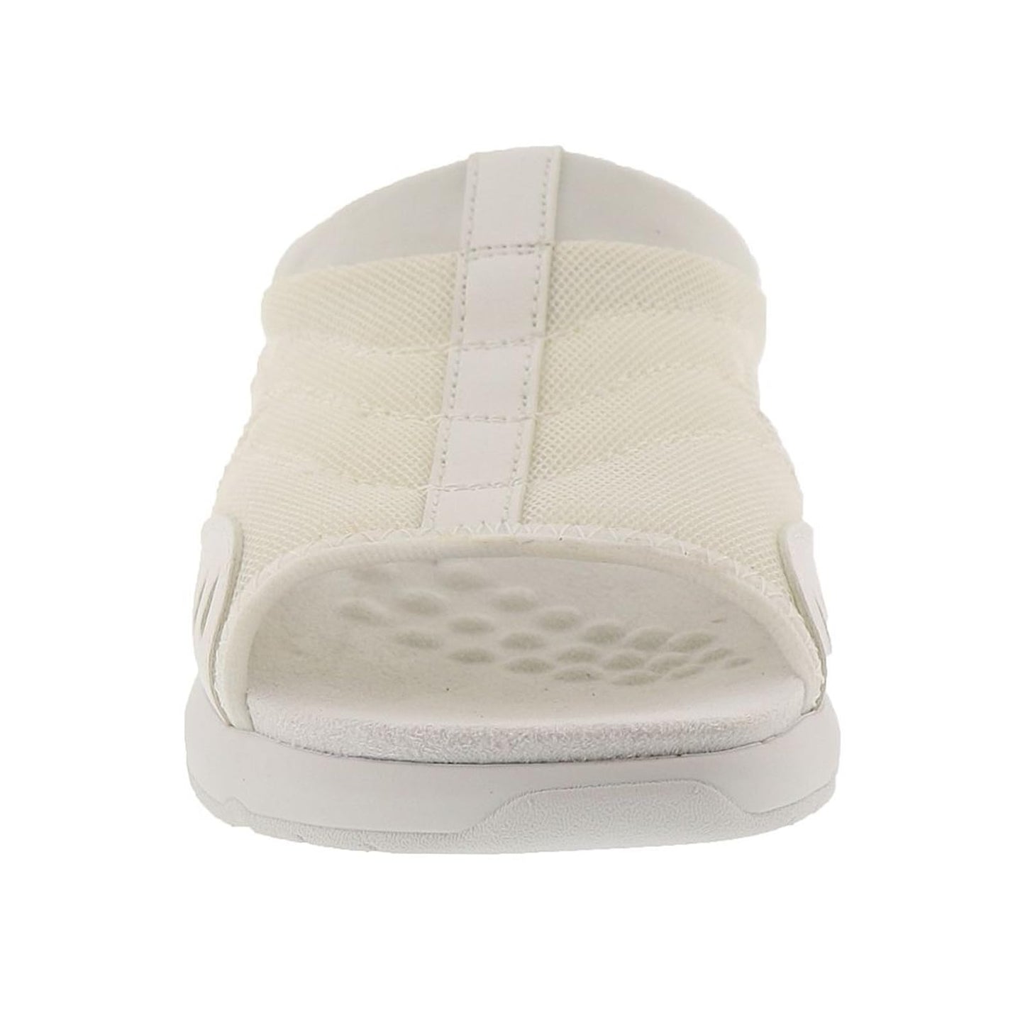 Easy Spirit Women's TRACIEE2 Flat Sandal, White 140, 7.5 Wide