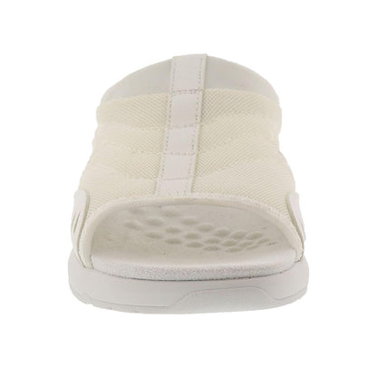 Easy Spirit Women's TRACIEE2 Flat Sandal, White 140, 7.5 Wide