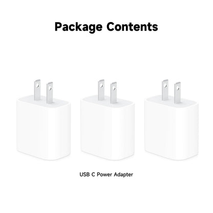 3 Pack 30W USB Type C Wall Charger Adapter Plug Brick for iPhone 16E 16 Pro Max/15/14/13/12/11 Plus Charger Fast Charging Block,iPad 11 A16 2025, iPad Air Pro 11,Google Pixel 9,Samsung S24 S10 & More