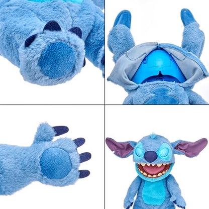 WOW! Stuff: RealFX Disney Stitch Plush from Lilo & Stitch- 18" Animatronic Plush, 100+ Action & Sound Combinations, Looks-Feels-Sounds Realistic! Stuffed Animal Plush, Ages 6+