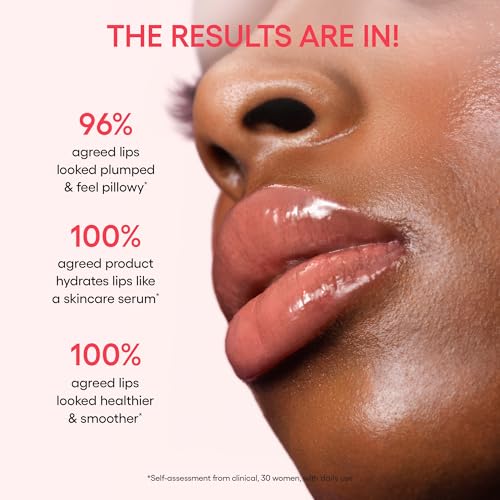 LANEIGE Glaze Craze Tinted Lip Serum, Strawberry Sprinkles: Hydrating Serum for Glossy,Nourished Lips with Plumping Polypeptides,0.42 oz