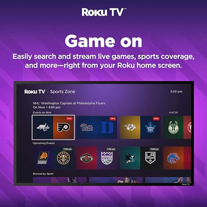 Hisense 32-Inch Class A4 Series HD 720p Smart Roku TV with Alexa Compatibility (32A4HNR) - Dolby Audio, Slim Bezel Design, Google Assistant