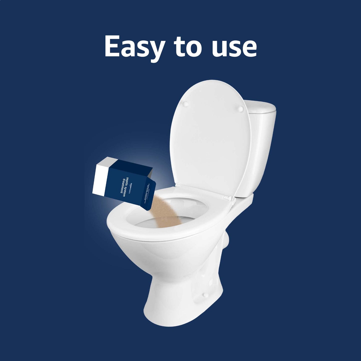 Amazon Basics Septic Treatment, 3 Month Supply of Powder, 3 Count, 29.4 oz (Pack of 1)