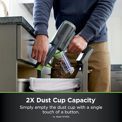 Shark PowerBoost Cordless 2-in-1 Car/Home Handheld PowerVac, Powerful Suction, 40 Minute Runtime, Portable, 3 Cleaning Modes, LED Screen, Furfins Tool, Duster Crevice Tool, Charcoal, BH102