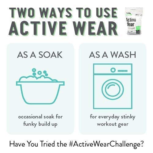 Rockin’ Green Active Wear Laundry Detergent - Unscented Laundry Detergent Powder & Odor Eliminator - Workout Clothes & Sportswear - Safe for Sensitive Skin - 90 Loads