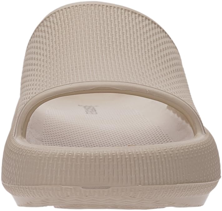 Joomra Slippers Womens Cloud Slides Cushioned for Mens Quick Drying Shower Foam Pillow House Shoes Pool Beach Spa Garden Sandals Ladies Male Sandles Khaki 40-41