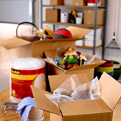 Scotch Box Lock Packing Tape, Clear, Extreme Grip Moving Tape, 1.88 in. x 54.6 yd, 3 Rolls, Tape Dispenser not Included